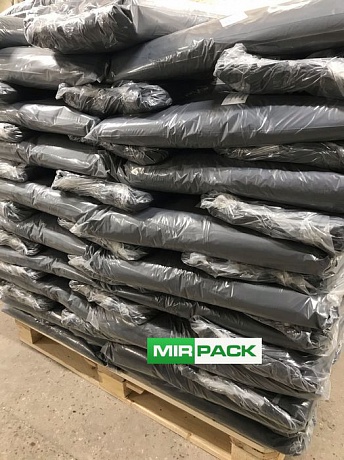 Мешки для мусора 360 литров, 40 мкм, в пачках ПВД, черные, пласт - Вид 7
